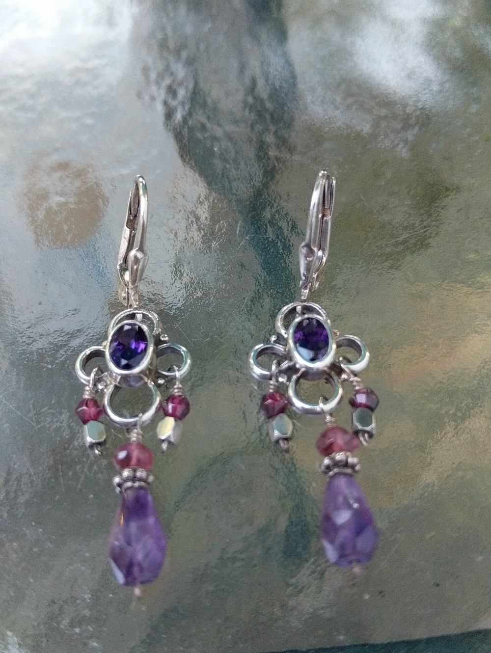 Sterling Silver Amethyst Earrings